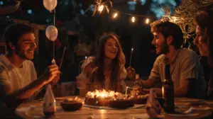 Une fête d'anniversaire entre amis